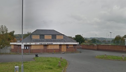 Red Dragon pub, in Newtown has been demolished to make way for a housing scheme,